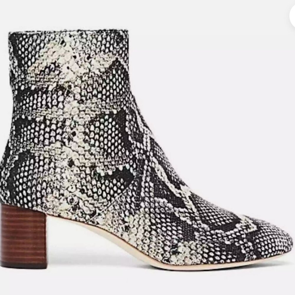 Loeffler Randall Gema Snakeskin Embossed Leather (size 5.5)